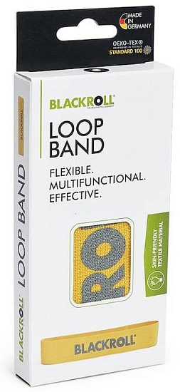 Мини-эспандер Blackroll Loop Band 30 см "Суперлегкое сопротивление" Желтый - Фото 2 большая