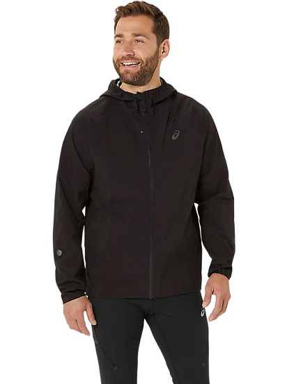 Куртка мужская ASICS Metarun Waterproof Performance Black - Фото 2 большая