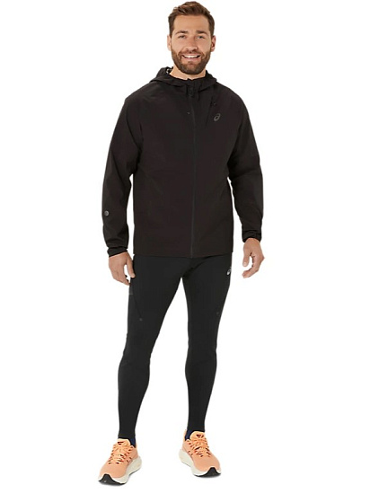 Куртка мужская ASICS Metarun Waterproof Performance Black - Фото 11 большая