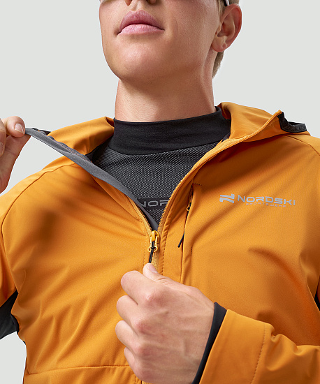 Куртка мужская Nordski Pro Tour Hood Bronze/Black - Фото 8 большая