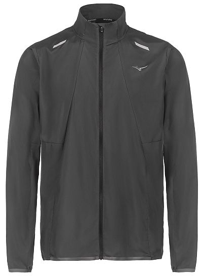 Куртка мужская Mizuno Tech Light Black - Фото 1 большая