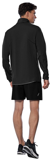 Куртка мужская Mizuno Tech Light Black - Фото 4 большая