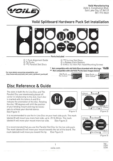 Набор для сплитборда Voile Splitboard Hardware Puck Set - Фото 4 большая