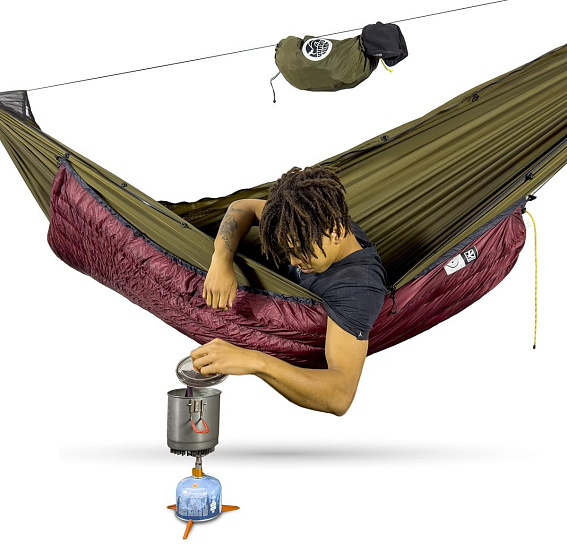 Утеплитель гамака ЧиллСкилл Плутон Лонг Бордо - Фото 8 большая