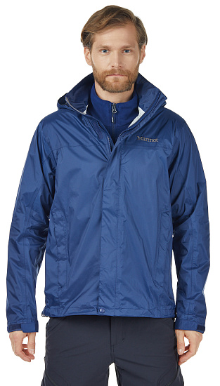Куртка мужская Marmot PreCip Eco Arctic Navy - Фото 3 большая