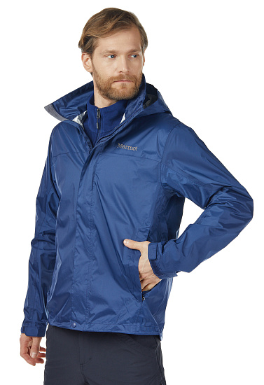 Куртка мужская Marmot PreCip Eco Arctic Navy - Фото 4 большая