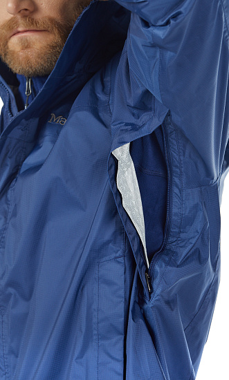 Куртка мужская Marmot PreCip Eco Arctic Navy - Фото 8 большая