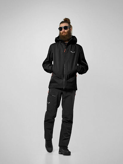 Куртка мужская Salewa Ortles Gtx 3L Epe Black Out - Фото 3 большая