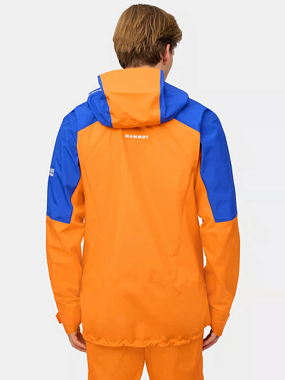 Куртка мужская Mammut Eiger Nordwand Advanced Hs Hd Eiger Orange/Eiger Blue - Фото 2 большая