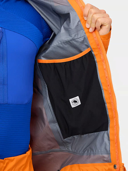 Куртка мужская Mammut Eiger Nordwand Advanced Hs Hd Eiger Orange/Eiger Blue - Фото 6 большая