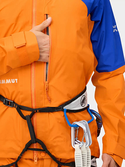 Куртка мужская Mammut Eiger Nordwand Advanced Hs Hd Eiger Orange/Eiger Blue - Фото 11 большая