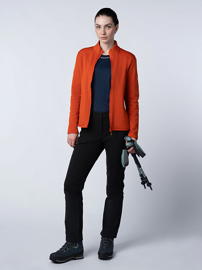 Куртка женская Kailas Stand Colar Fleece Oxidized Orange - Фото 5 большая