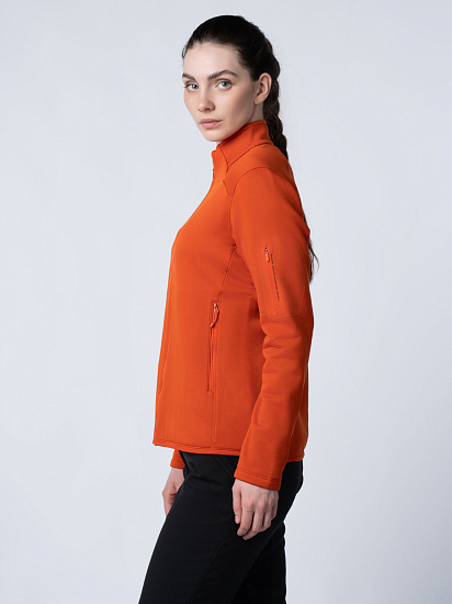 Куртка женская Kailas Stand Colar Fleece Oxidized Orange - Фото 8 большая