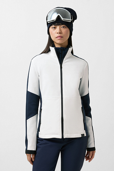 Куртка женская Bogner Fire+Ice Inge2 White/Navy Blue - Фото 4 большая