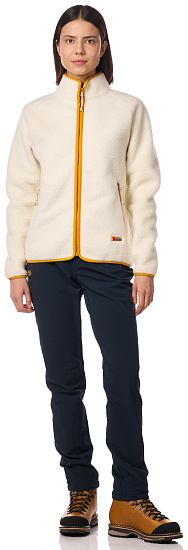 Куртка женская Fjallraven Vardag Pile Fleece Chalk White - Фото 2 большая