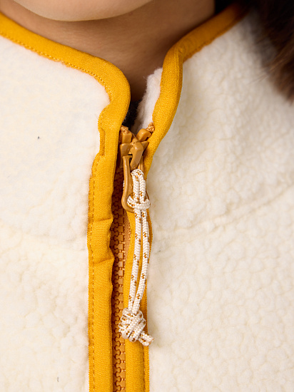 Куртка женская Fjallraven Vardag Pile Fleece Chalk White - Фото 6 большая