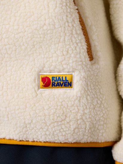 Куртка женская Fjallraven Vardag Pile Fleece Chalk White - Фото 7 большая