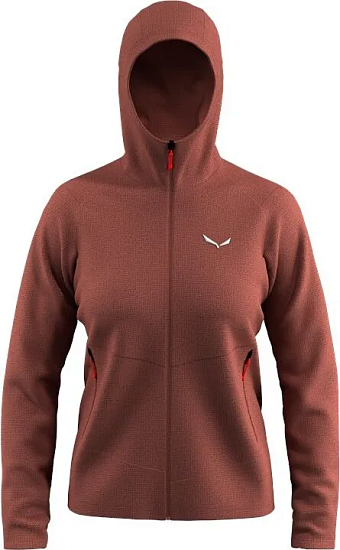 Куртка женская Salewa Puez Rocca Pl Hood Etruscan Red - Фото 1 большая