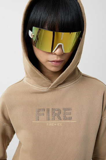 Худи женское Bogner Fire+Ice Sibel Camel - Фото 5 большая