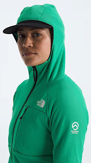 Куртка женская The North Face Summit Futurefleece Full Zip Hoodie Nebula Green - Фото 9 большая