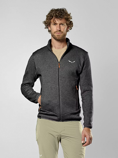 Куртка мужская Salewa Puez Rocca Pl Black Out - Фото 3 большая