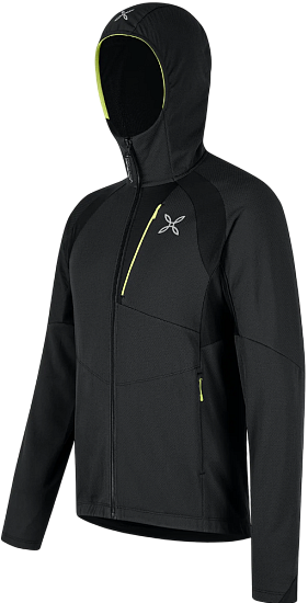 Куртка мужская Montura Vertigo Octa Hoodied Ardesia/Sunny Lime - Фото 3 большая