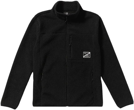 Куртка мужская Volcom Nelson Sherpa Fz Black - Фото 1 большая