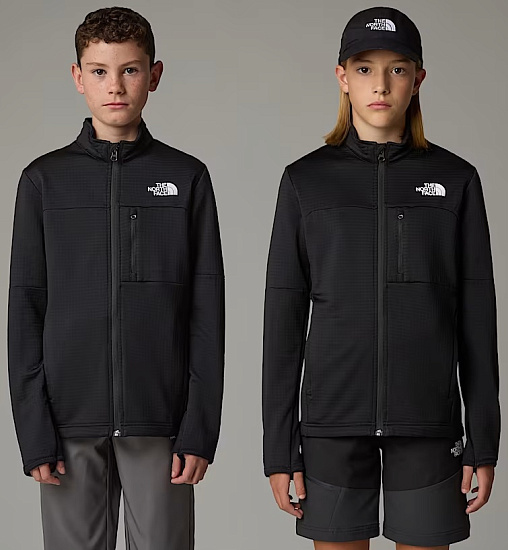 Куртка детская The North Face Hike Mid Full Zip Tnf Black - Фото 2 большая
