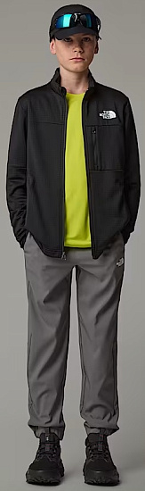 Куртка детская The North Face Hike Mid Full Zip Tnf Black - Фото 3 большая