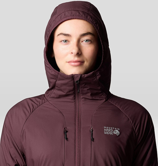 Куртка женская Mountain Hardwear Kor AirShell Warm Hoody Blackberry - Фото 7 большая