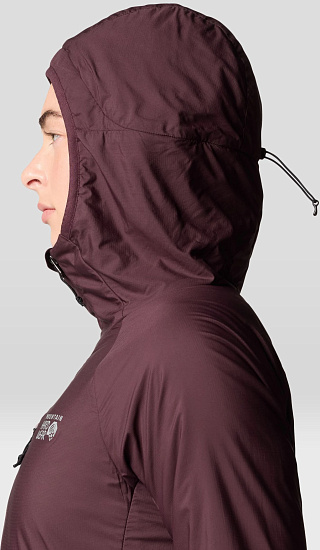 Куртка женская Mountain Hardwear Kor AirShell Warm Hoody Blackberry - Фото 8 большая