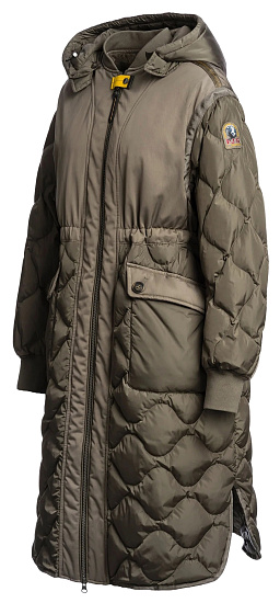 Пальто женское Parajumpers Kagura Olive Grey - Фото 3 большая