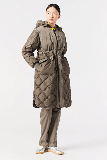 Пальто женское Parajumpers Kagura Olive Grey - Фото 5 большая