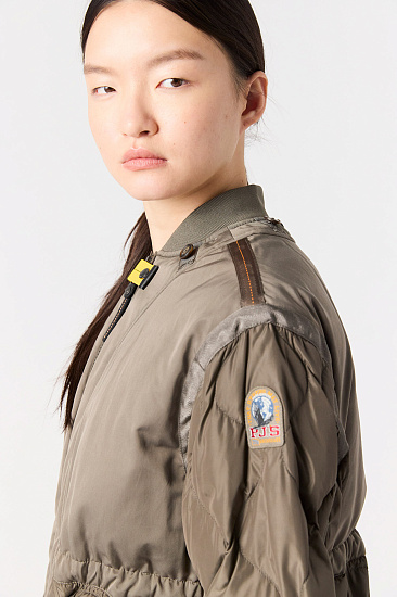Пальто женское Parajumpers Kagura Olive Grey - Фото 7 большая