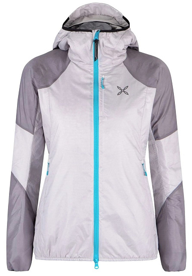 Куртка женская Montura Vertigo Hybrid Hooded Quiet Grey/Turquoise - Фото 1 большая