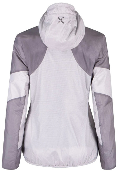 Куртка женская Montura Vertigo Hybrid Hooded Quiet Grey/Turquoise - Фото 2 большая