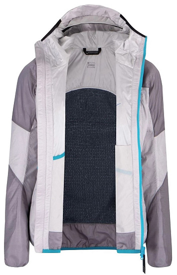 Куртка женская Montura Vertigo Hybrid Hooded Quiet Grey/Turquoise - Фото 3 большая
