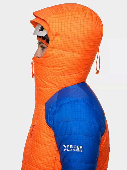 Куртка женская Mammut Eiger Nordwand Advanced Down In Hd Eiger Orange/Eiger Blue - Фото 9 большая