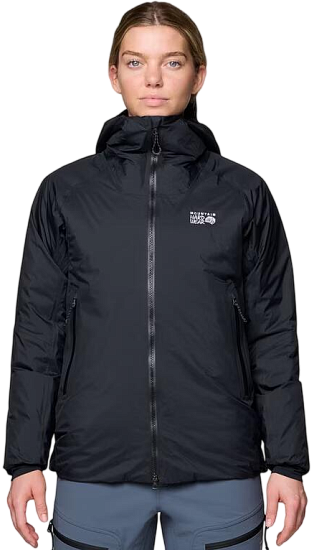 Куртка женская Mountain Hardwear Storm Whisperer Insulated Black - Фото 3 большая