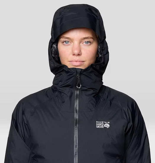 Куртка женская Mountain Hardwear Storm Whisperer Insulated Black - Фото 9 большая
