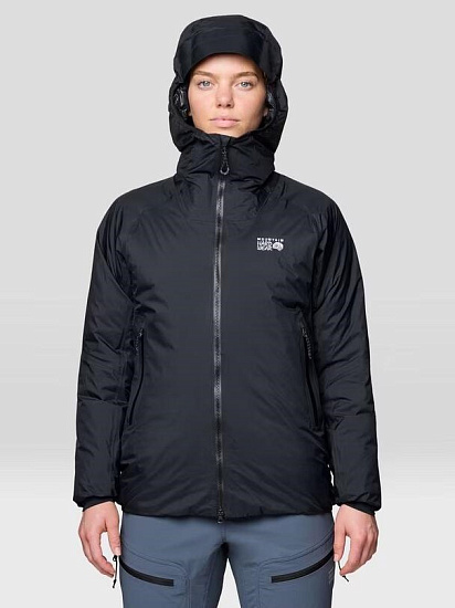 Куртка женская Mountain Hardwear Storm Whisperer Insulated Black - Фото 12 большая