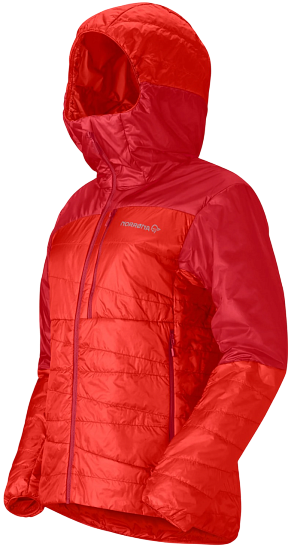 Куртка женская Norrona Falketind Thermo40 Zip Hood Arednalin - Фото 2 большая