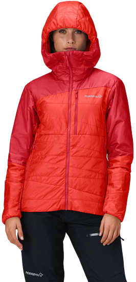 Куртка женская Norrona Falketind Thermo40 Zip Hood Arednalin - Фото 4 большая