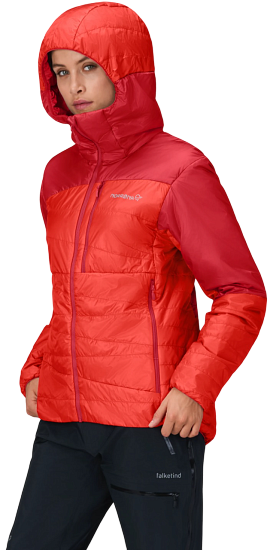 Куртка женская Norrona Falketind Thermo40 Zip Hood Arednalin - Фото 7 большая