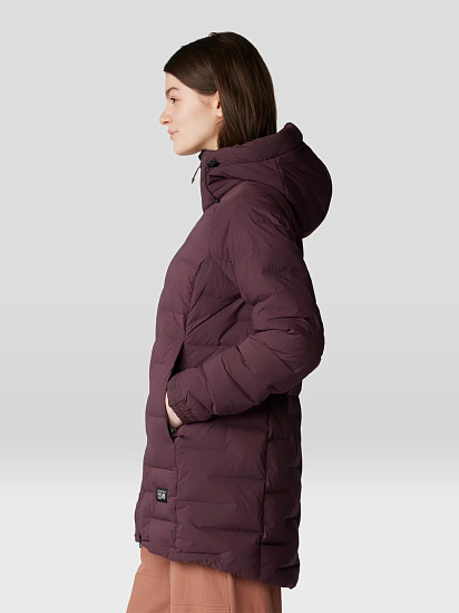 Куртка женская Mountain Hardwear Stretchdown Parka Blackberry - Фото 4 большая