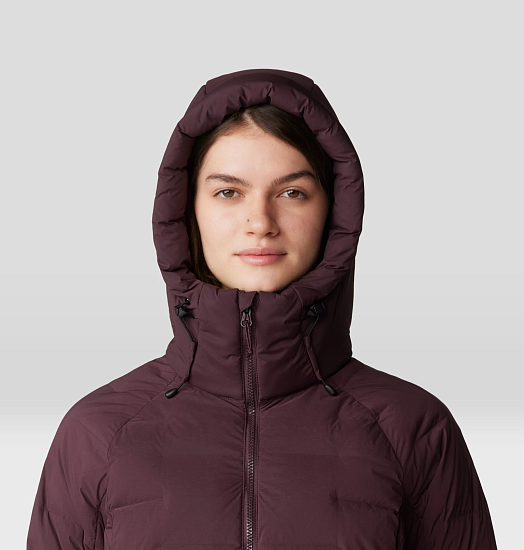Куртка женская Mountain Hardwear Stretchdown Parka Blackberry - Фото 6 большая