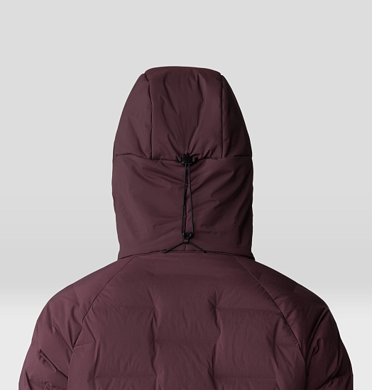 Куртка женская Mountain Hardwear Stretchdown Parka Blackberry - Фото 8 большая