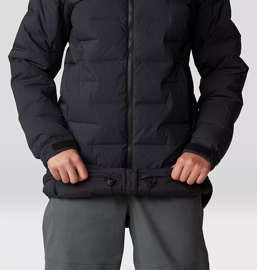 Куртка женская Mountain Hardwear Stretchdown Parka Black - Фото 10 большая