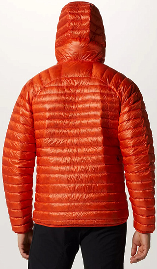 Куртка мужская Mountain Hardwear Ghost Whisperer UL Hoody State Orange - Фото 3 большая