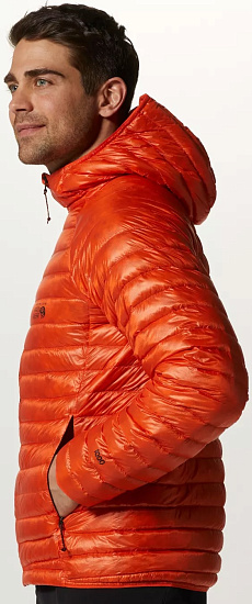 Куртка мужская Mountain Hardwear Ghost Whisperer UL Hoody State Orange - Фото 4 большая